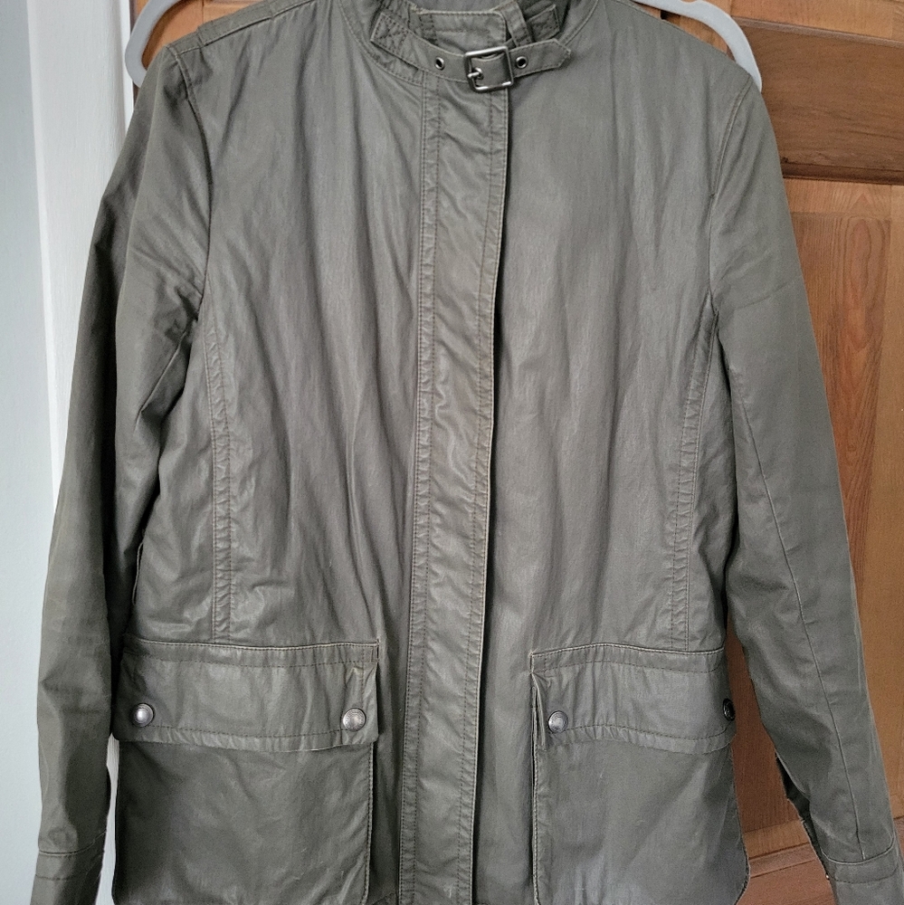 Coach waxed cottonmoto field jacket